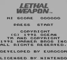 Image n° 4 - screenshots  : Lethal Weapon